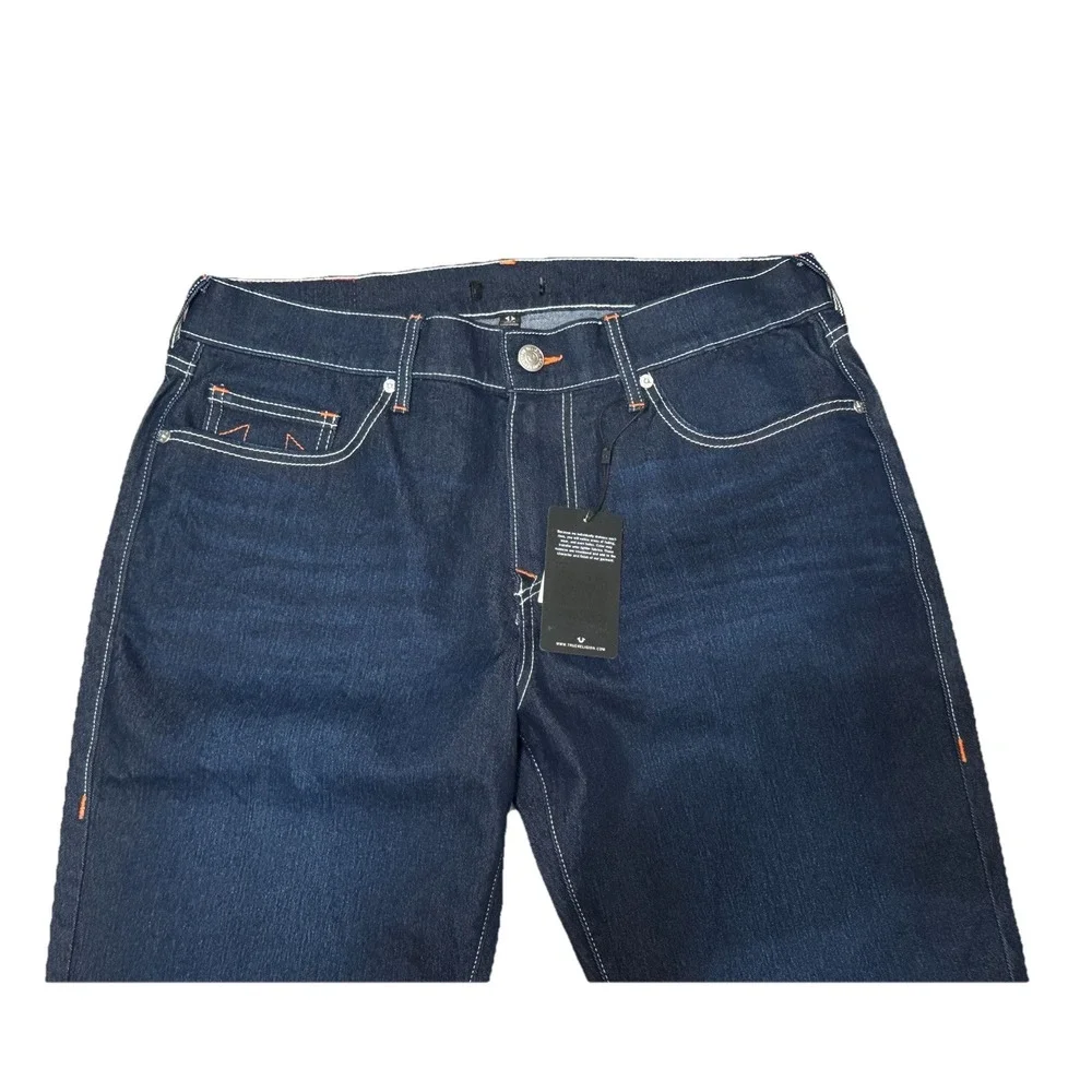 True Religion NWT Men's Rocco Jeans in Dark Roper Wash 34